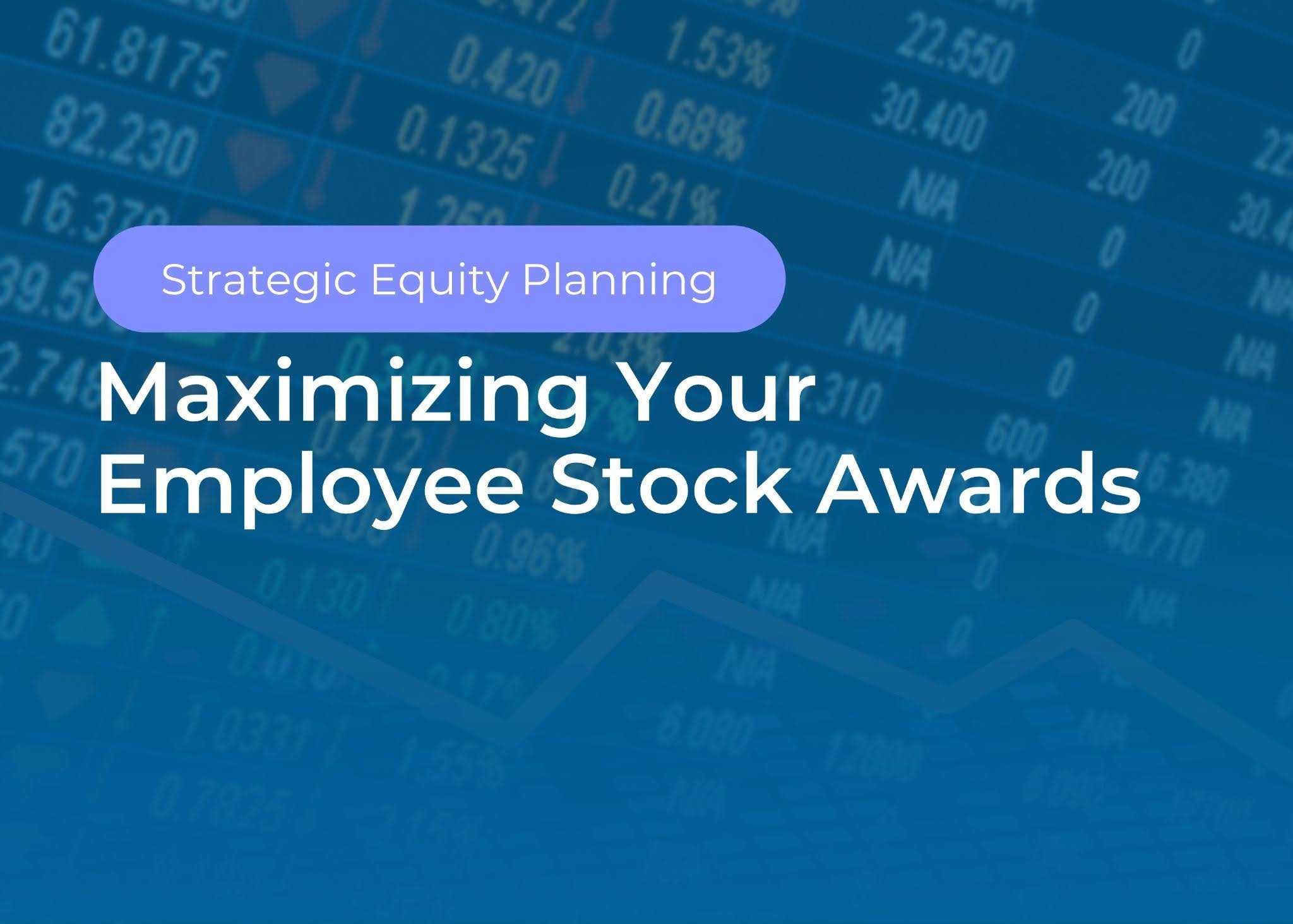 A digital financial display showing stock market data and price fluctuations, representing strategic equity planning for employee compensation.